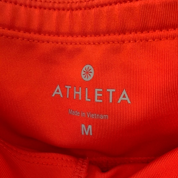 Athleta Like New Orange Crop Workout Leggings (Size M) - Picture 3 of 4